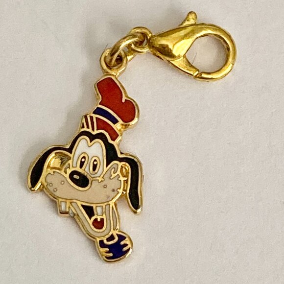 Vintage Disney Goofy Charm Clip On Zipper Pull Disneyana Dog Purse Backpack - Picture 4 of 8